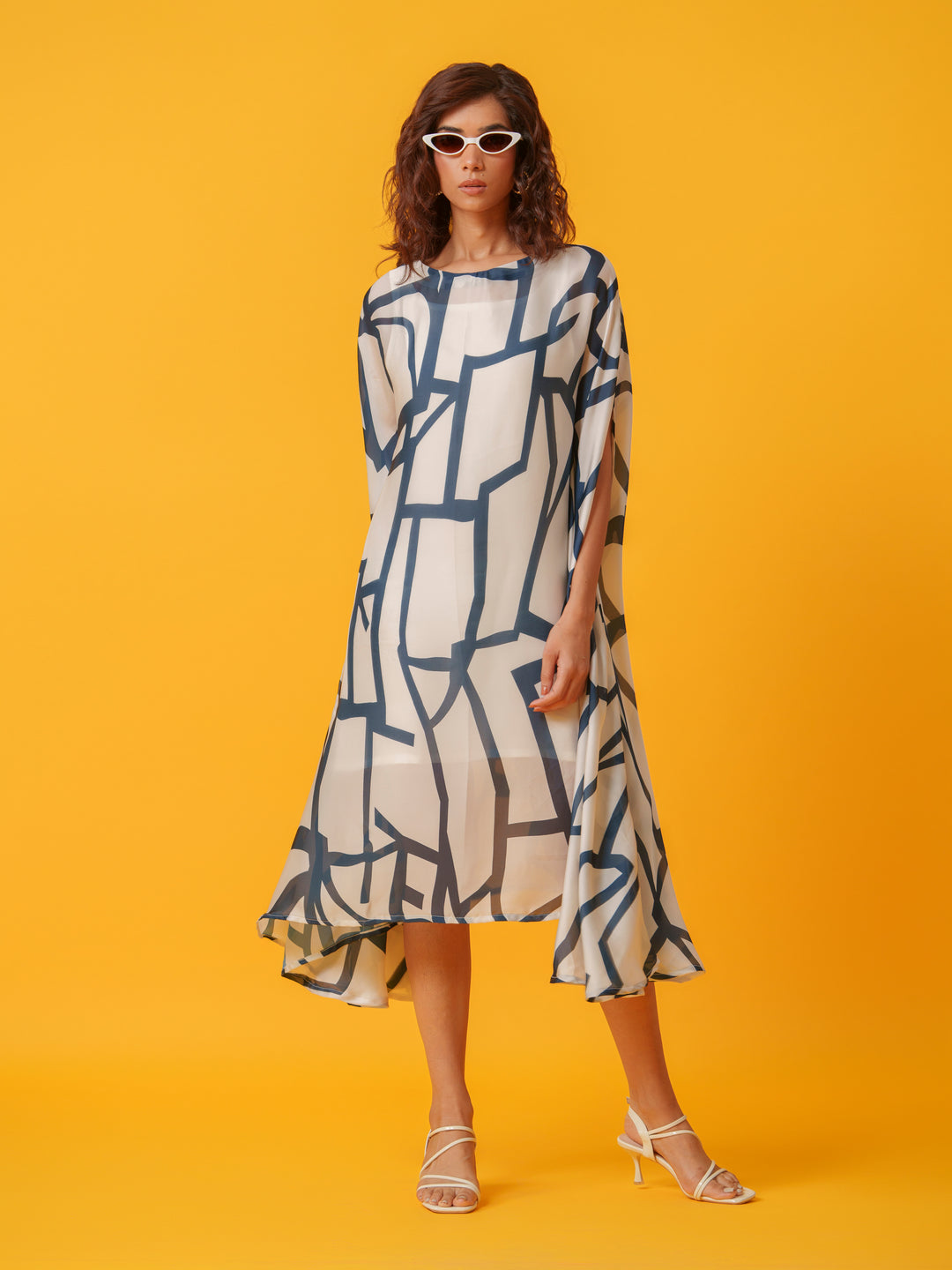 Jello - Maxi kaftan in Viscose Fabric
