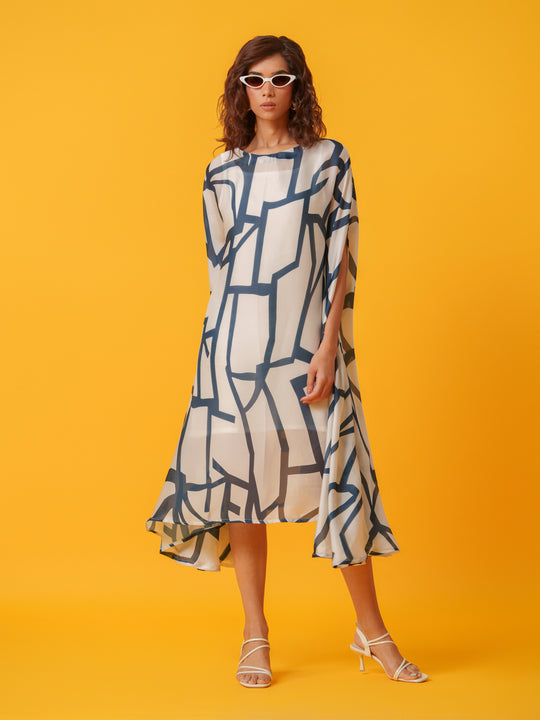 Jello - Maxi kaftan in Viscose Fabric