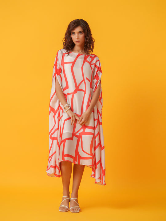 Jello - Maxi kaftan in Viscose Fabric