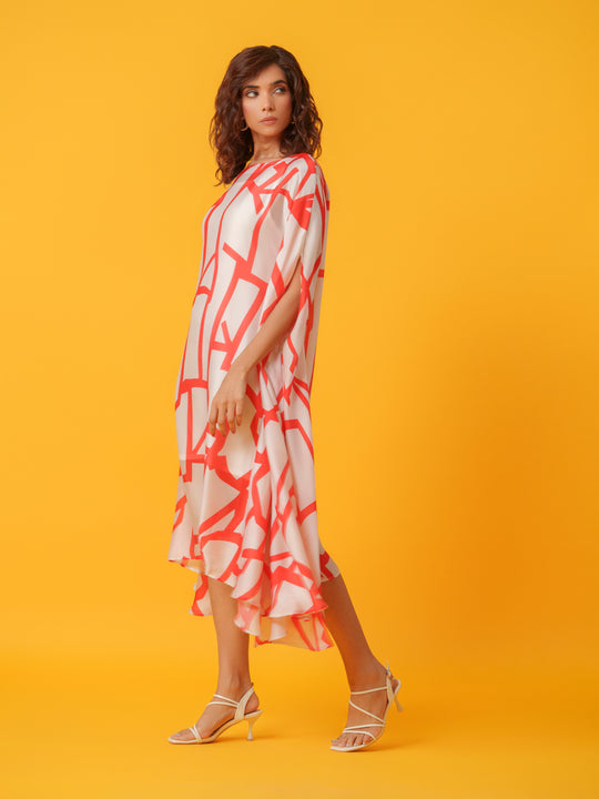 Jello - Maxi kaftan in Viscose Fabric