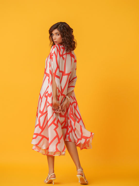 Jello - Maxi kaftan in Viscose Fabric