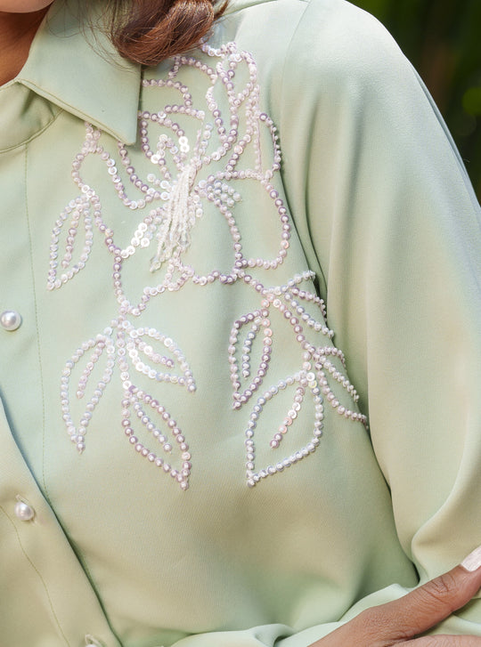 Ambrose - Pastel Shirts With Rose Motif