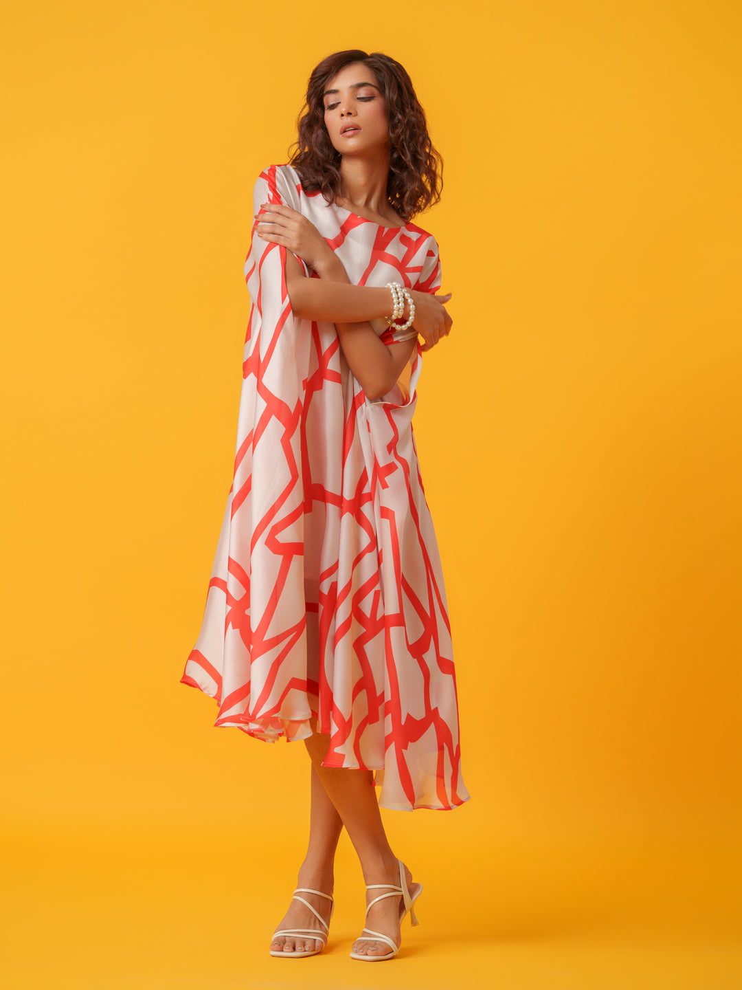 Jello - Maxi kaftan in Viscose Fabric