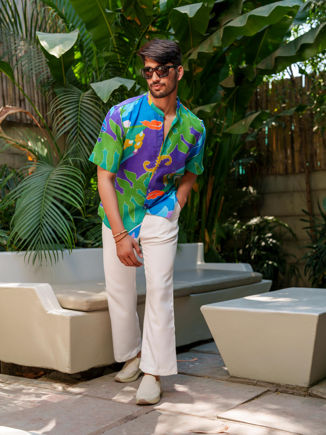 Enzo - Multi Coloured Printed Shirts for Men