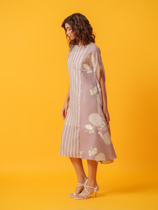 Kaira - Floral Kaftan in Linen