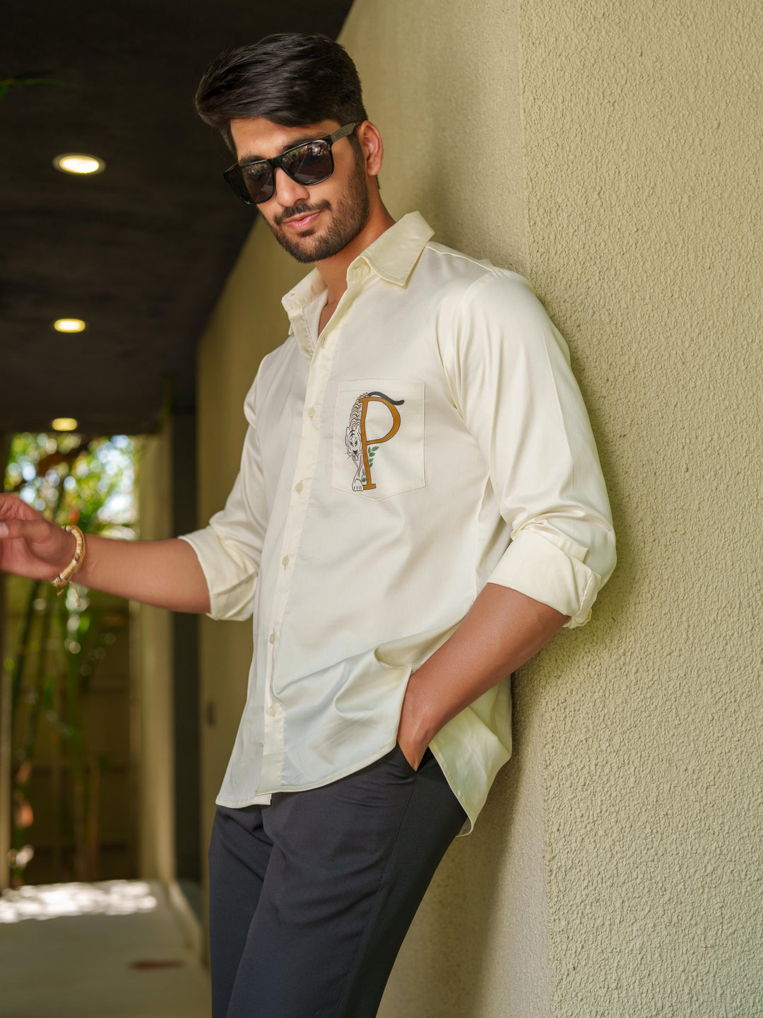 Prince : Customized Hand Painted Alphabet Cotton Shirt