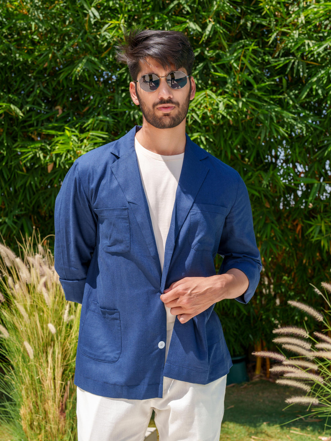 Basil - Lightweight Cotton Blazeshirt for Men