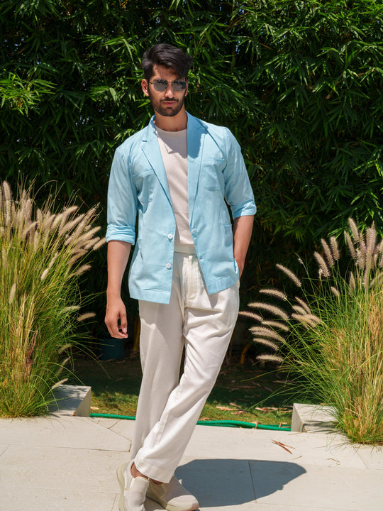 Basil - Lightweight Cotton Blazeshirt for Men