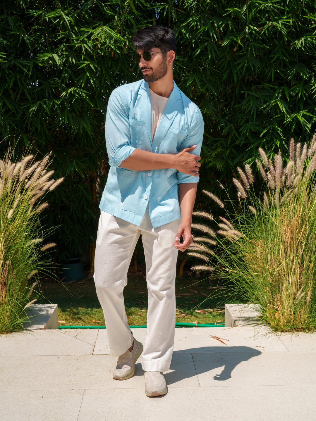 Basil - Lightweight Cotton Blazeshirt for Men
