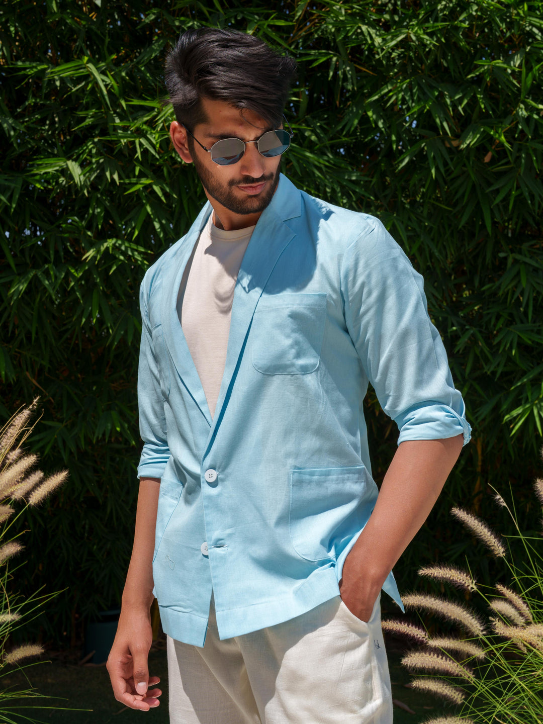 Basil - Lightweight Cotton Blazeshirt for Men