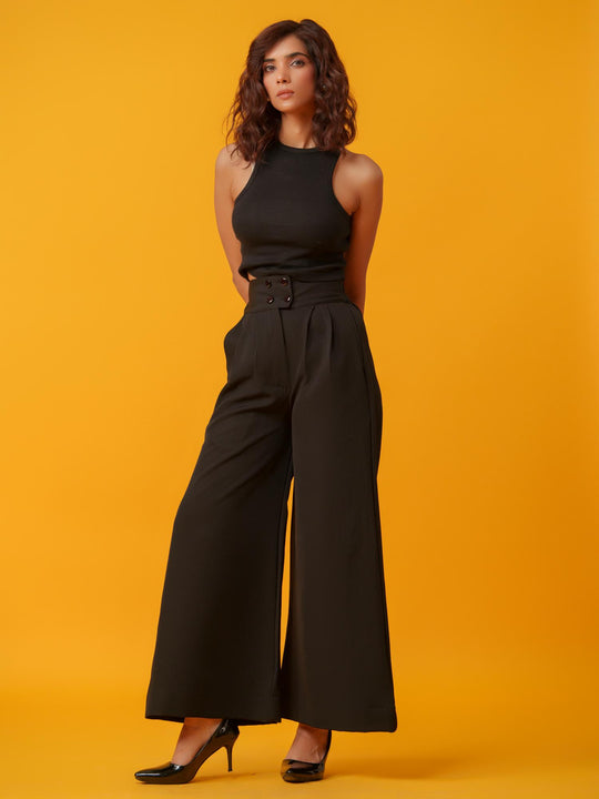 Korean Women - Wide Bottom Pants
