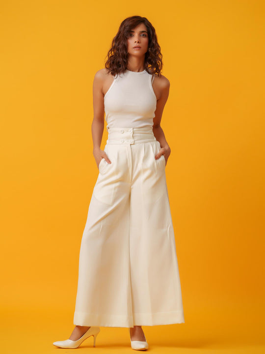 Korean Women - Wide Bottom Pants