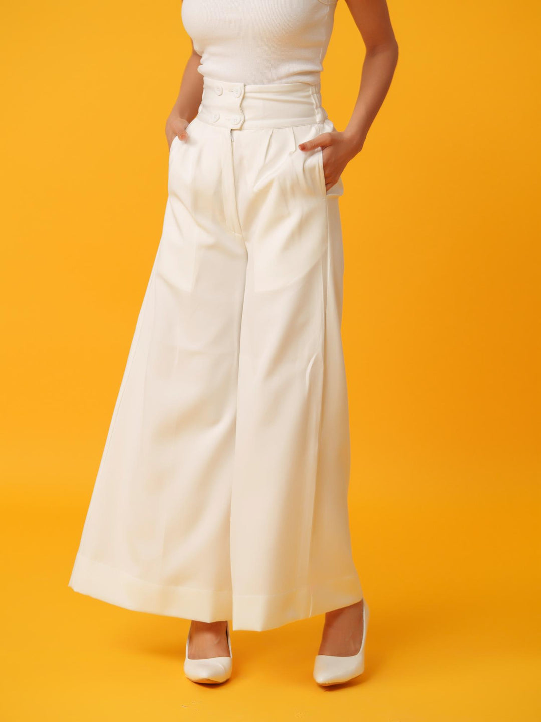Korean Women - Wide Bottom Pants