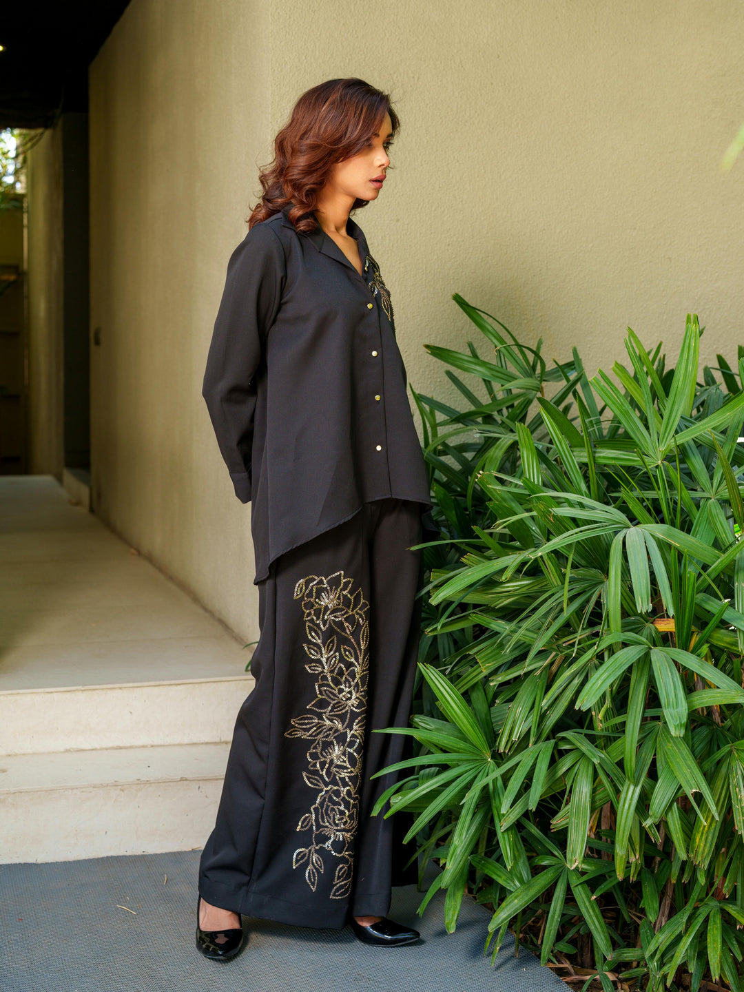 Divine - 2 Piece Co'ord Set With Hand Embroidry