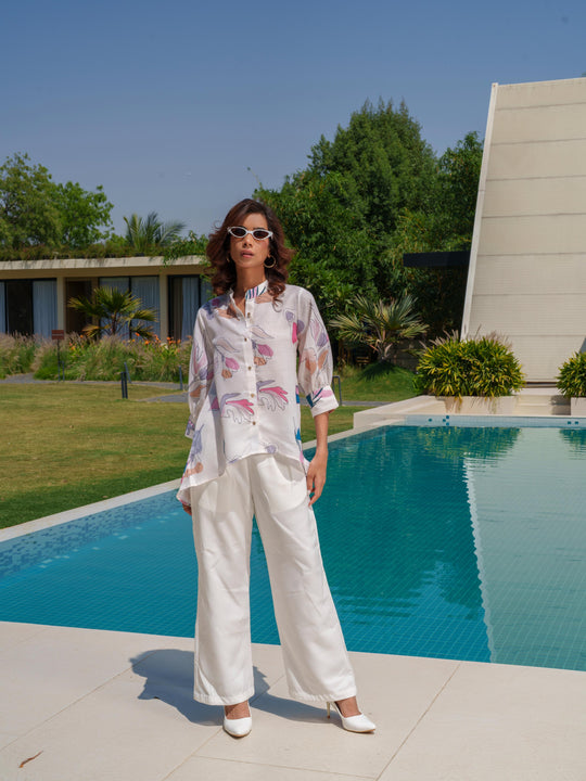 Aura - Abstract Printed Women Shirt