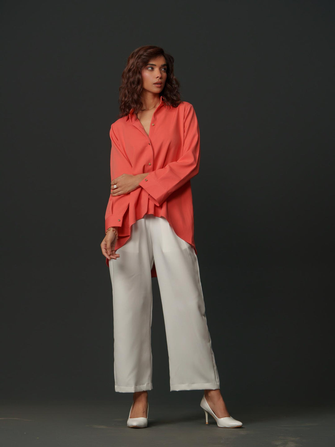 Blossom - Premium Shirts with Flower Back Work