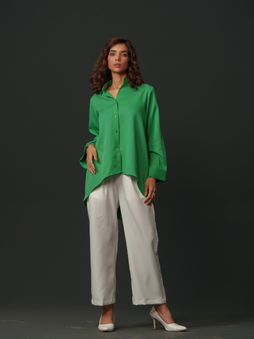 Blossom - Premium Shirts with Flower Back Work