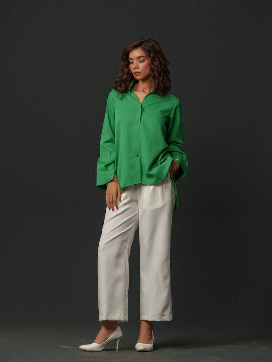 Blossom - Premium Shirts with Flower Back Work