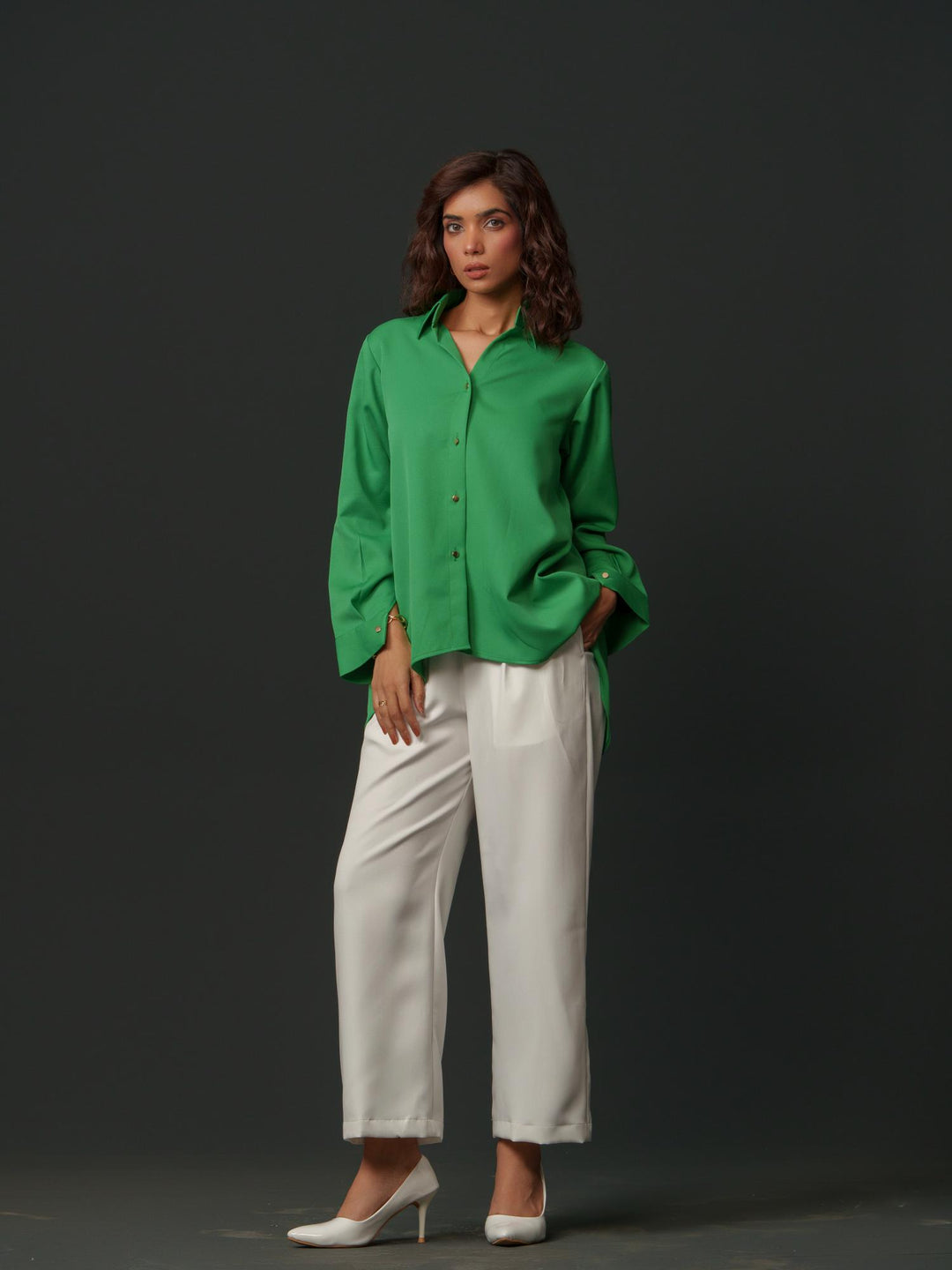 Blossom - Premium Shirts with Flower Back Work