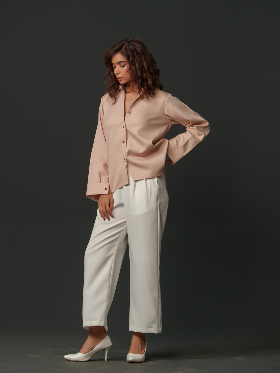 Blossom - Premium Shirts with Flower Back Work