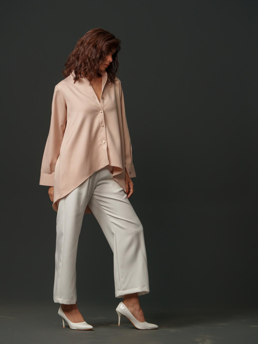 Blossom - Premium Shirts with Flower Back Work