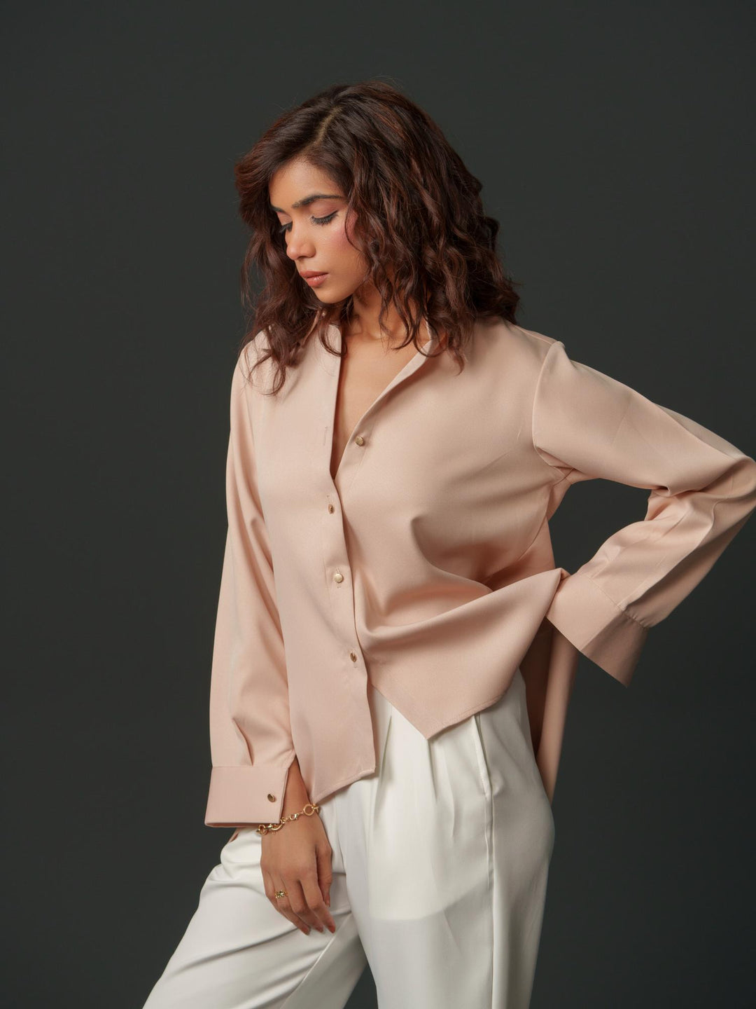 Blossom - Premium Shirts with Flower Back Work