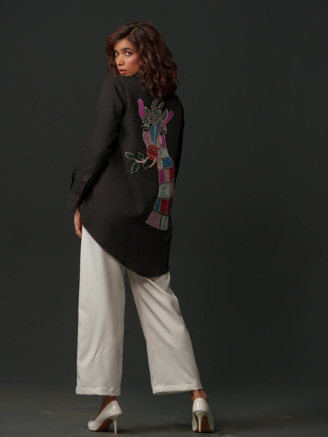 Bambi - Women Up & Down Shirt with Back Handwork