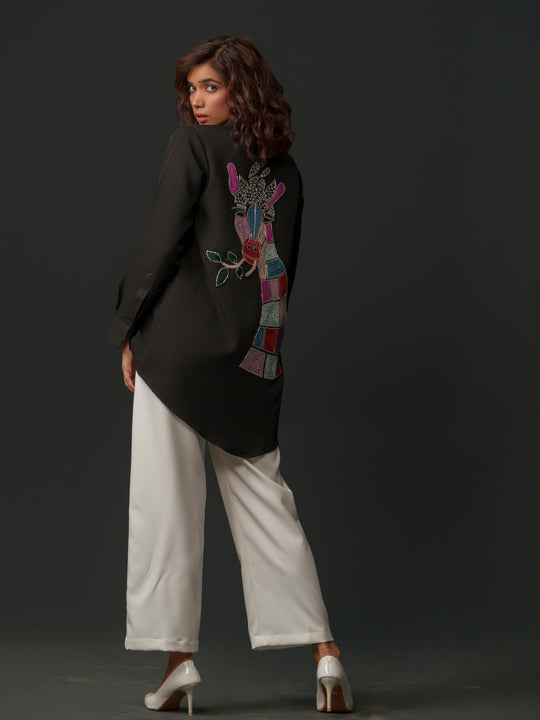 Bambi - Women Up & Down Shirt with Back Handwork