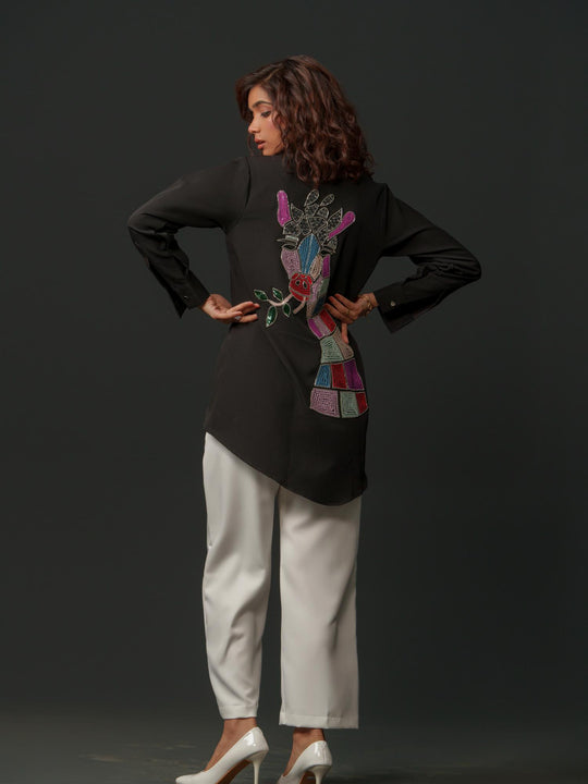 Bambi - Women Up & Down Shirt with Back Handwork