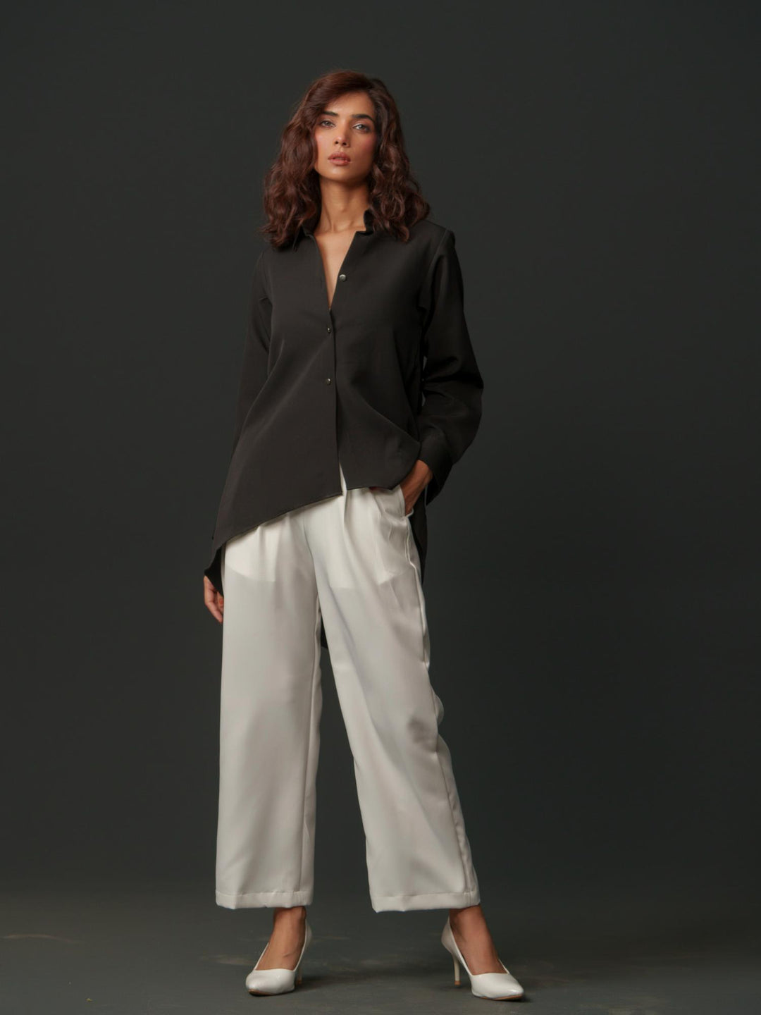 Bambi - Women Up & Down Shirt with Back Handwork