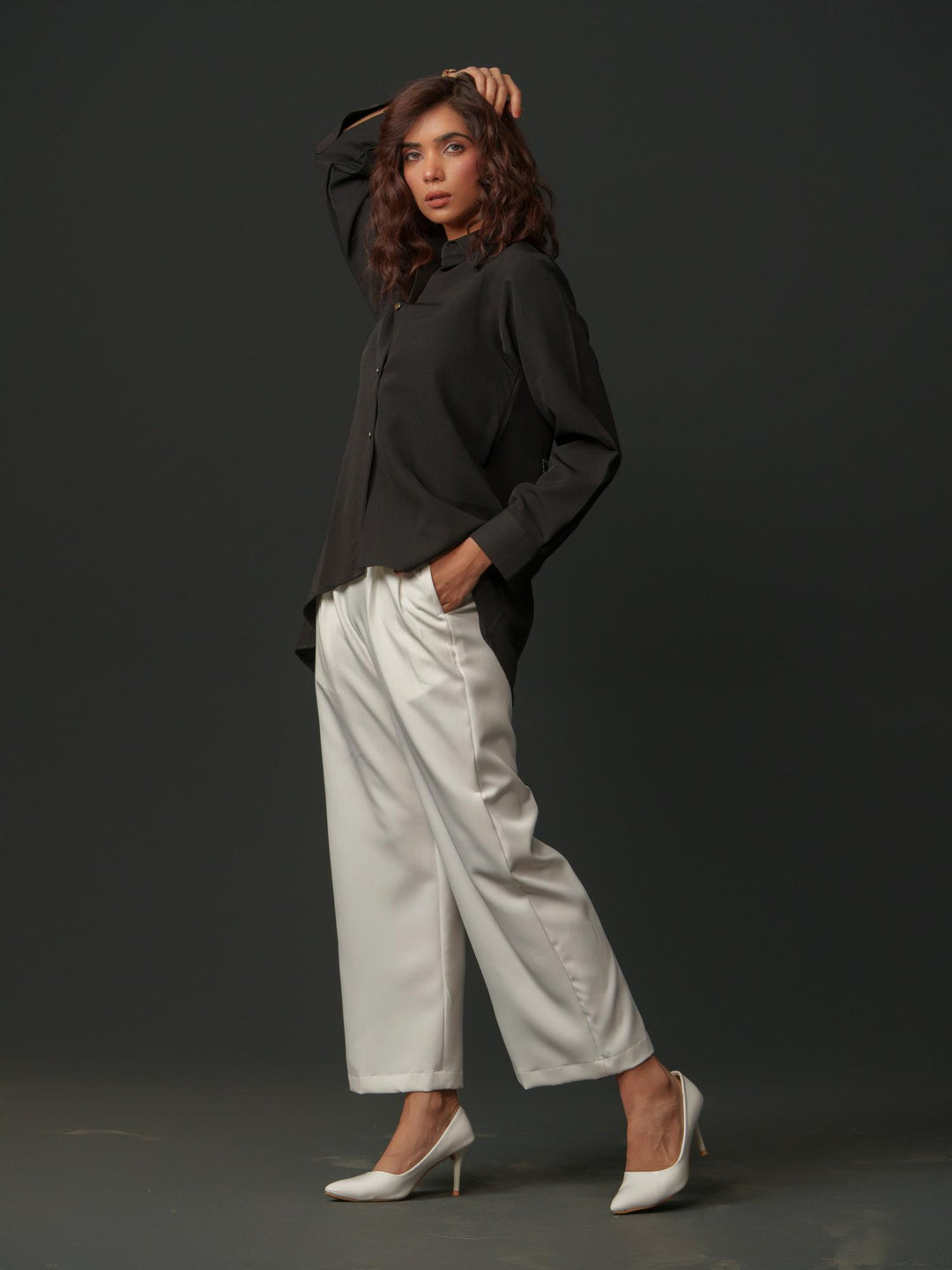 Bambi - Women Up & Down Shirt with Back Handwork