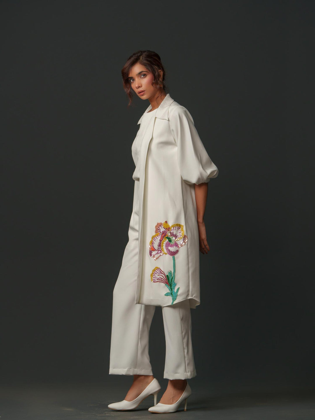 Jules - Open Blazer with Beautiful Handwork