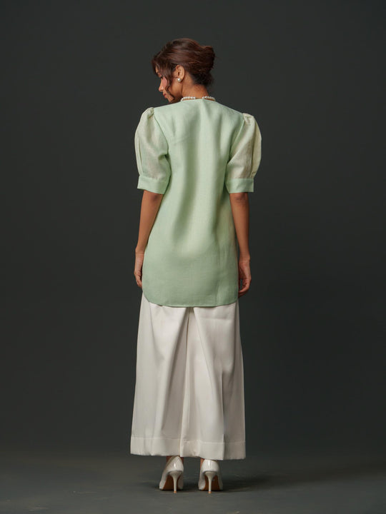 Spring - Pastel color shirts with minimal rose motif