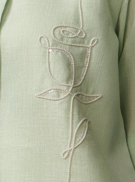 Spring - Pastel color shirts with minimal rose motif
