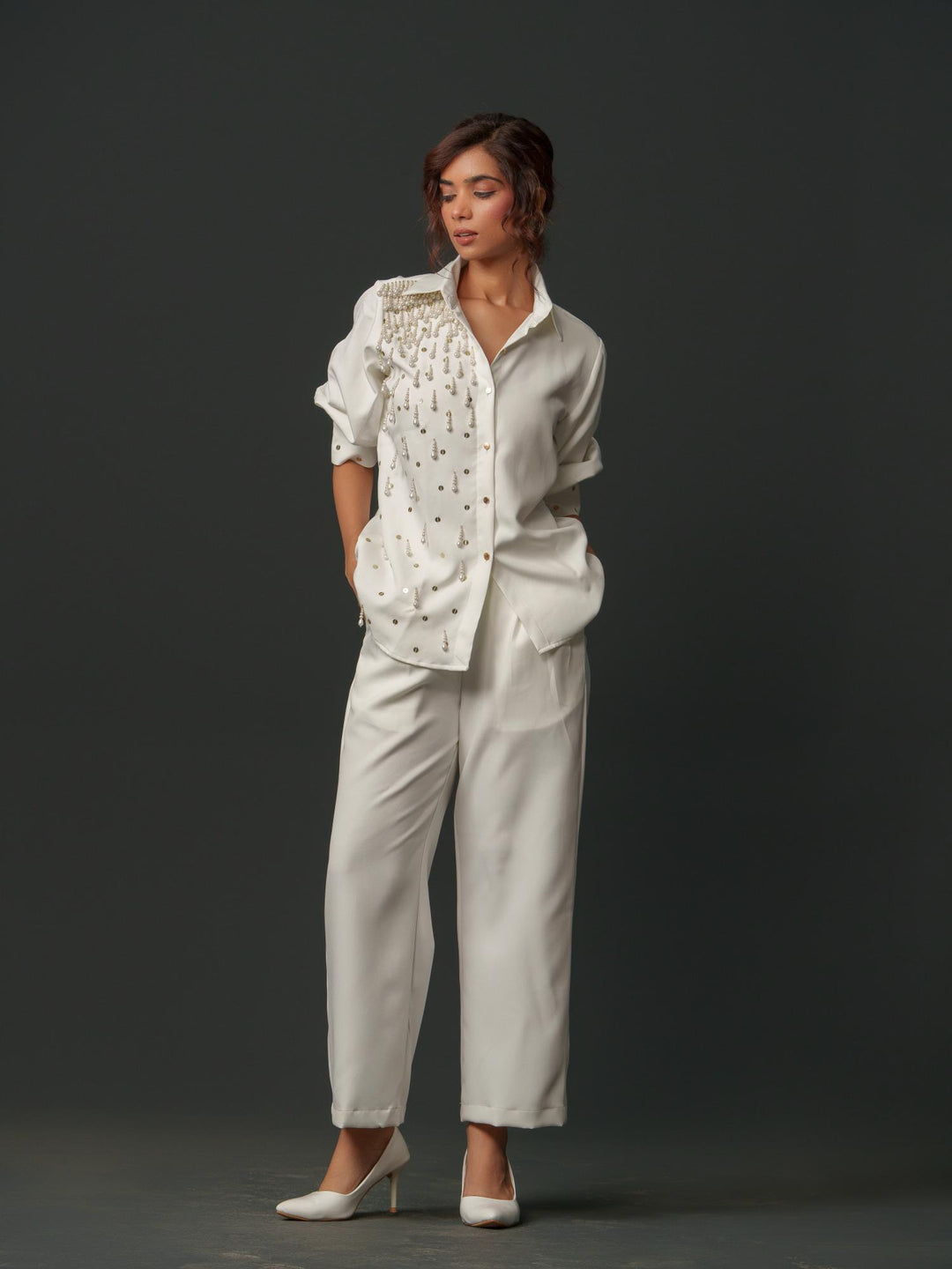 Gracy - Party wear shirt with handwork