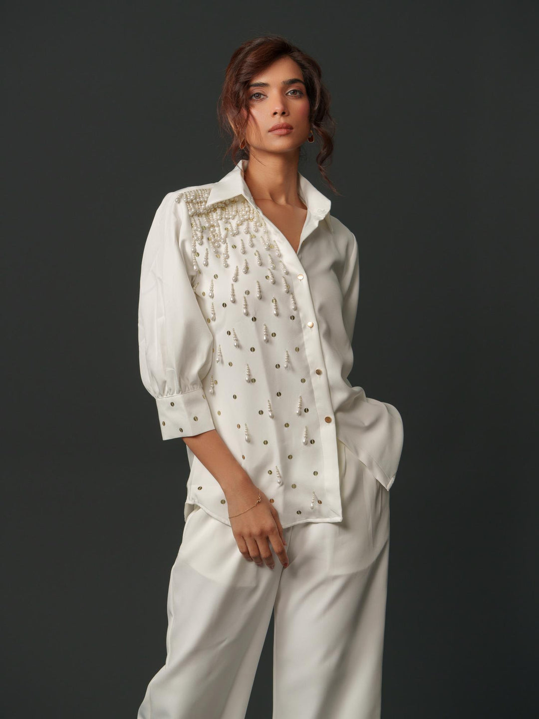 Gracy - Party wear shirt with handwork