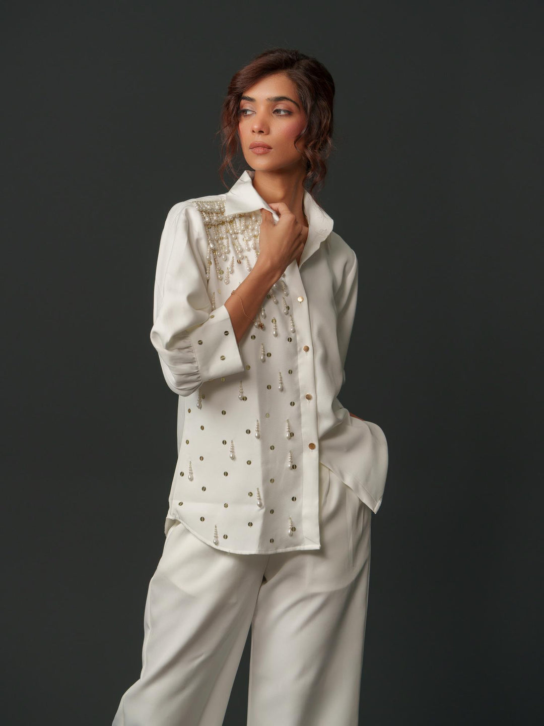 Gracy - Party wear shirt with handwork