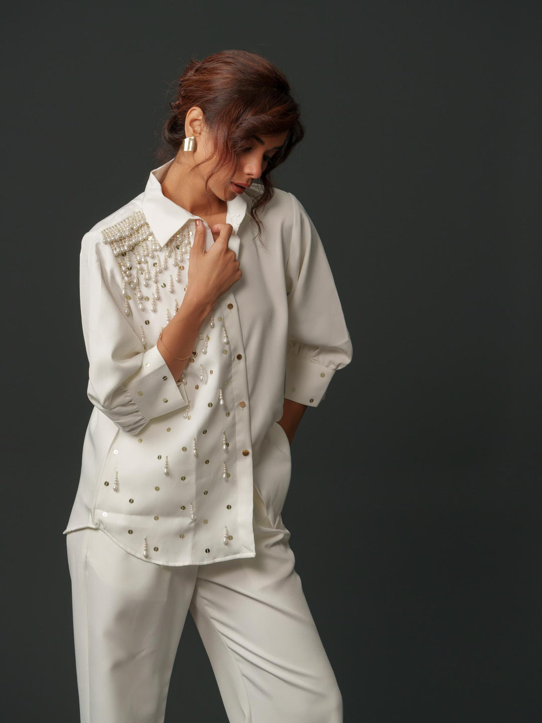 Gracy - Party wear shirt with handwork