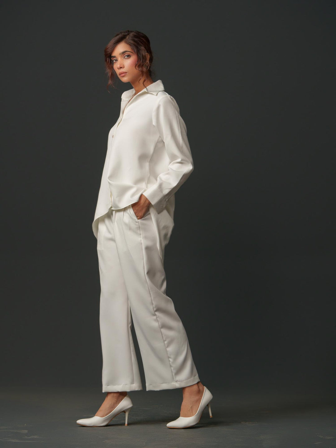 Bambi - Women Up & Down Shirt with Back Handwork
