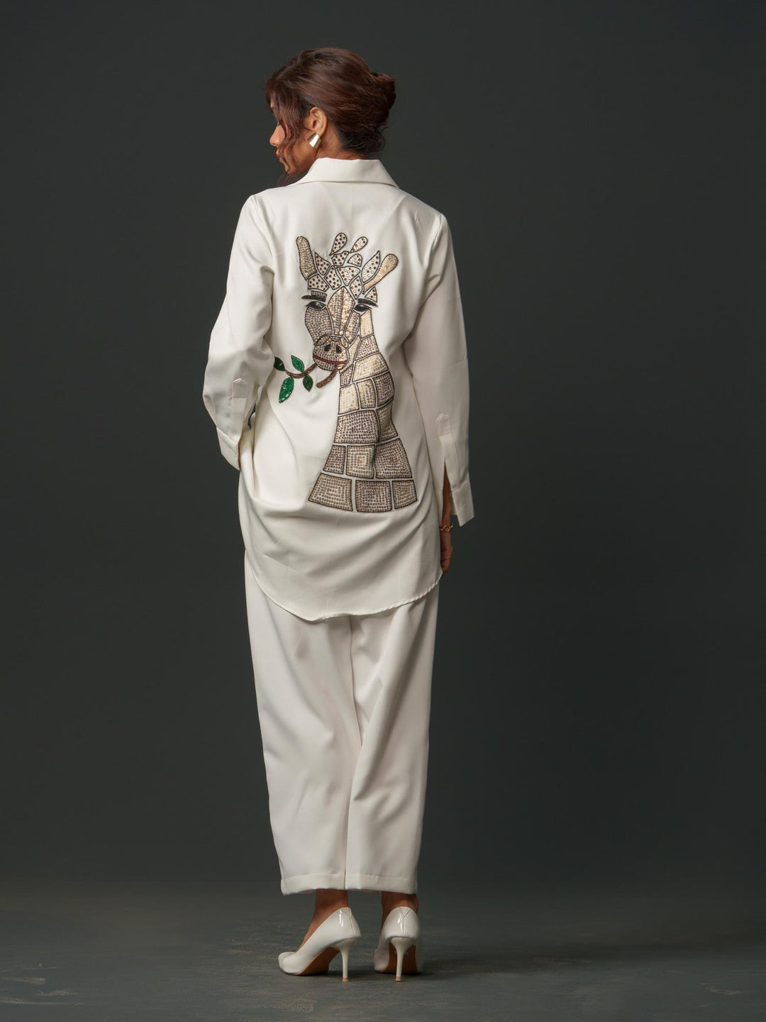 Bambi - Women Up & Down Shirt with Back Handwork