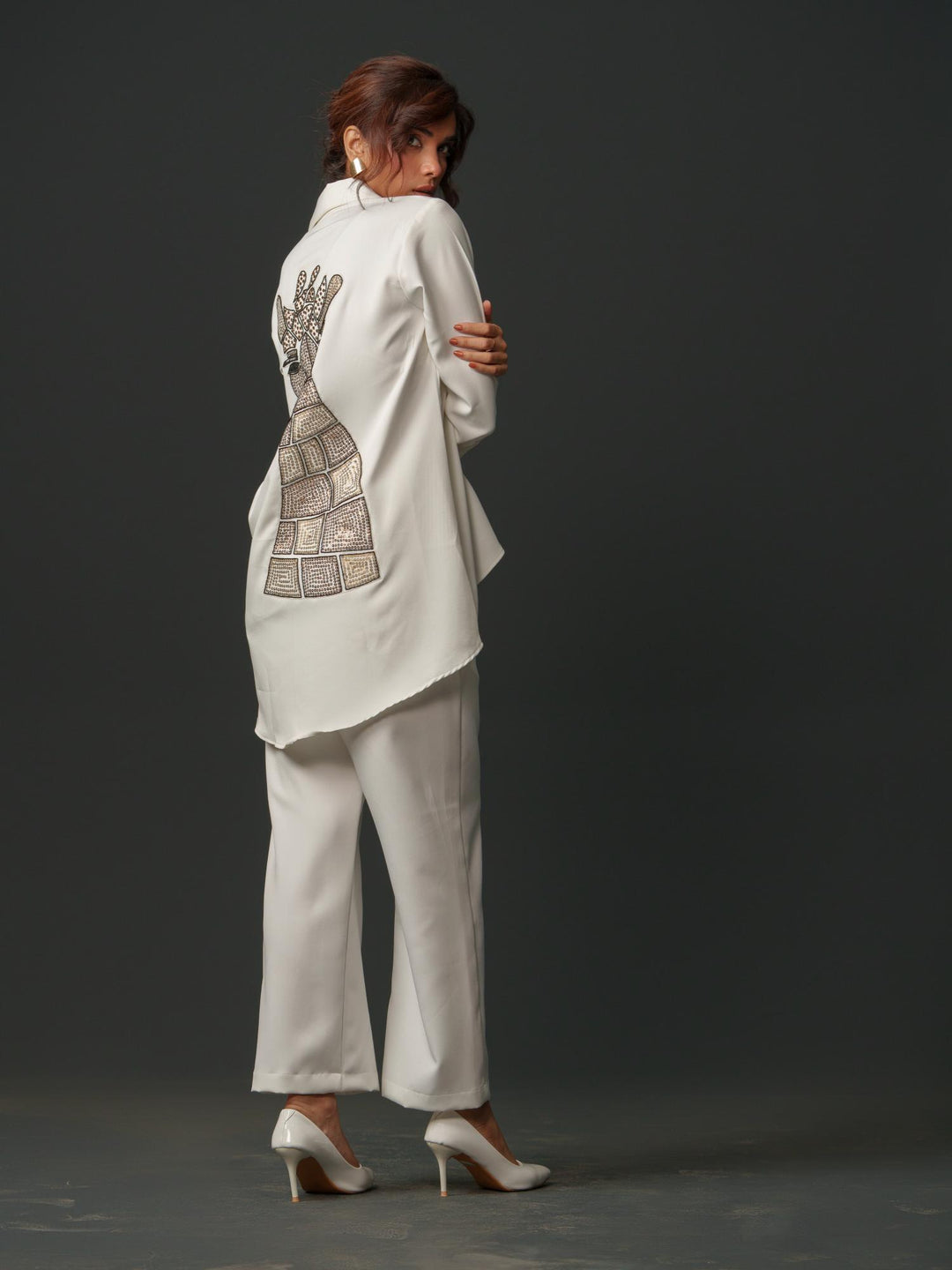 Bambi - Women Up & Down Shirt with Back Handwork