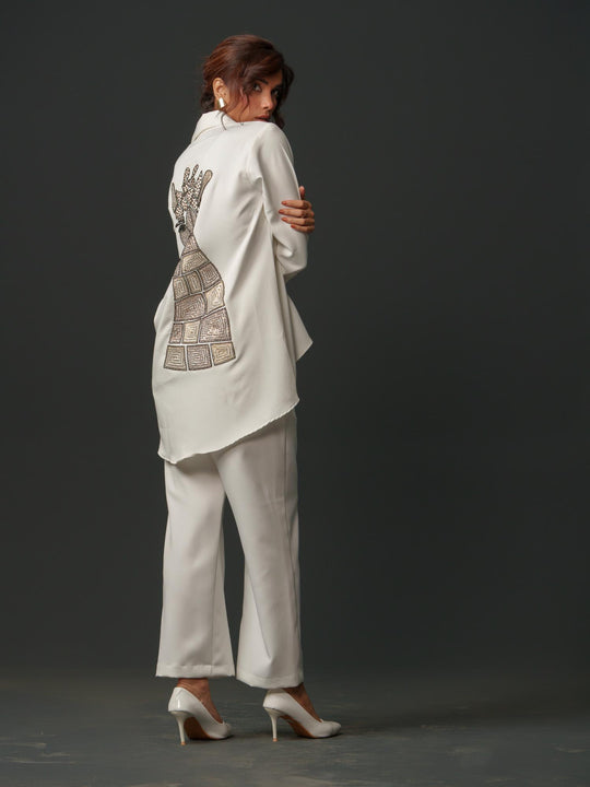 Bambi - Women Up & Down Shirt with Back Handwork
