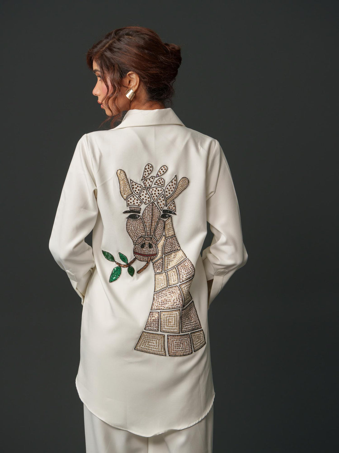Bambi - Women Up & Down Shirt with Back Handwork