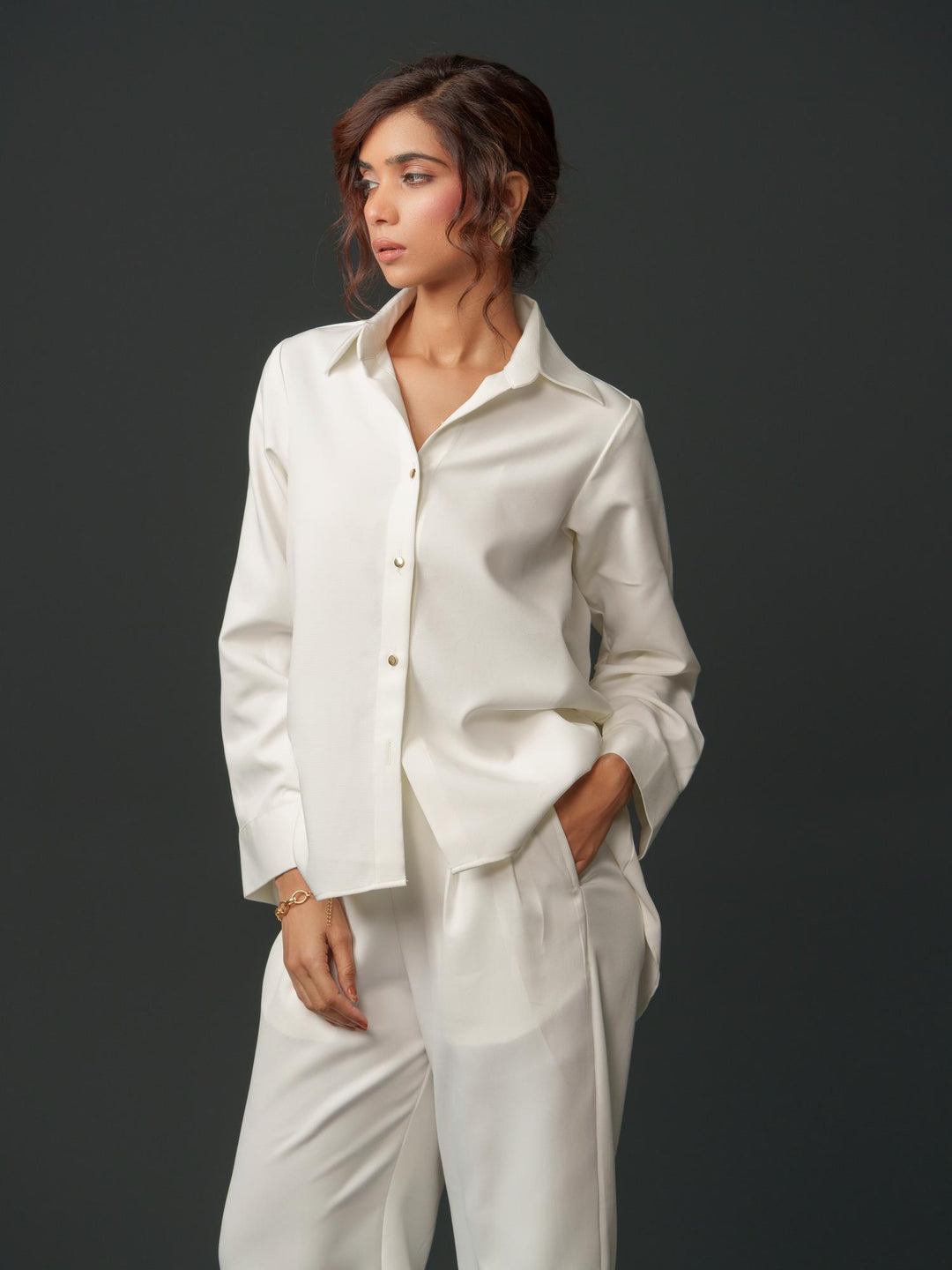 Bambi - Women Up & Down Shirt with Back Handwork