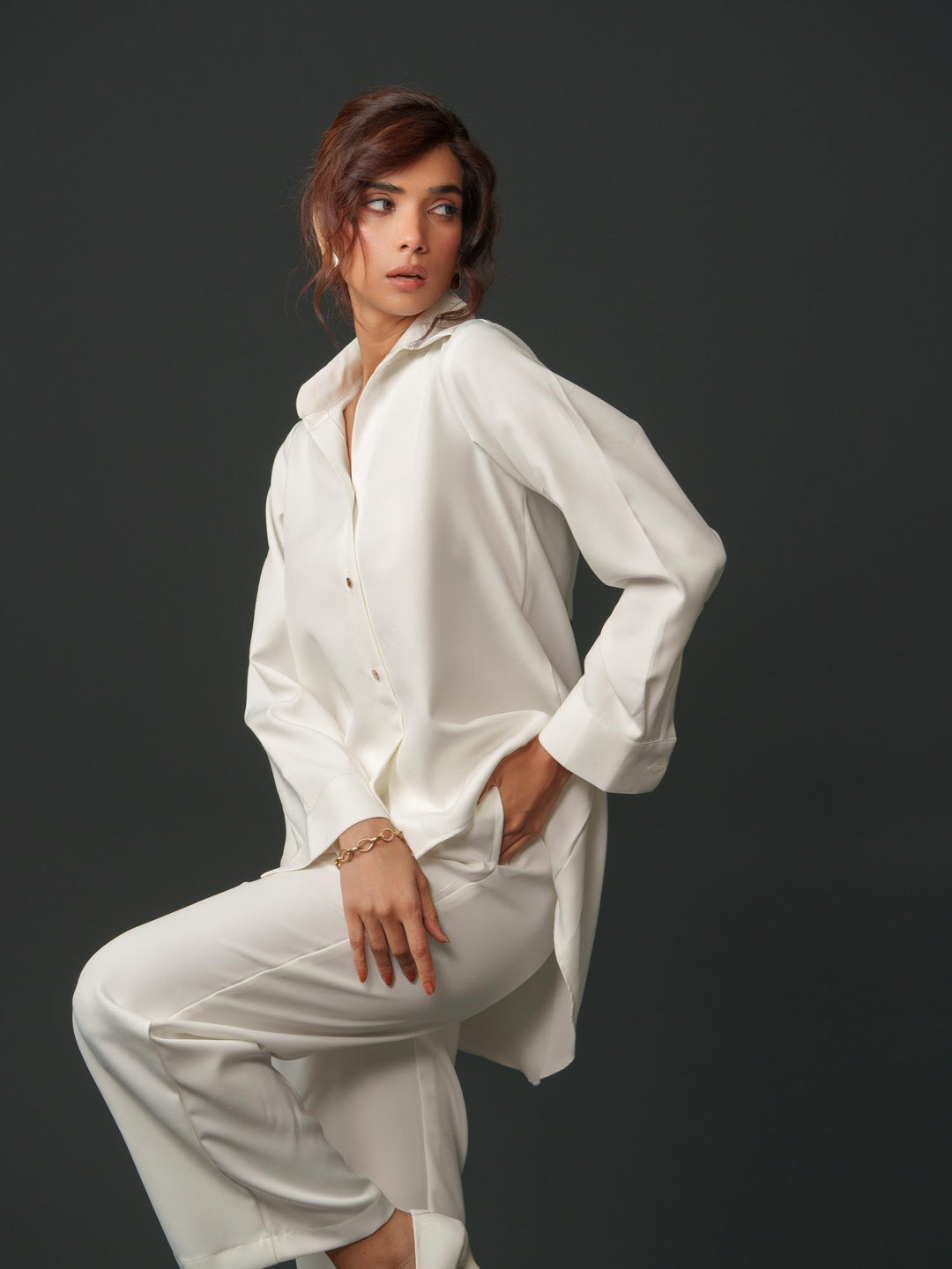 Bambi - Women Up & Down Shirt with Back Handwork