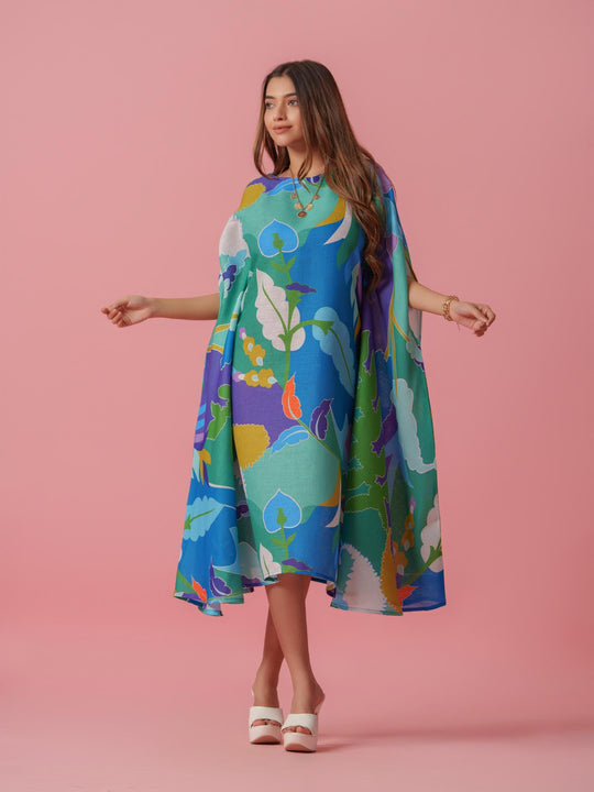 Poppins - Multi Coloured Printed Kaftan