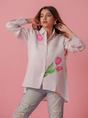 Daisy - Pastel Colored Linen Shirt