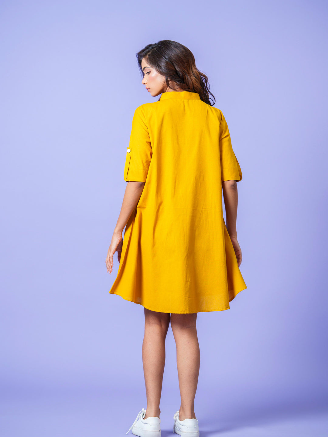 Anna Summer Cotton Knee length dress