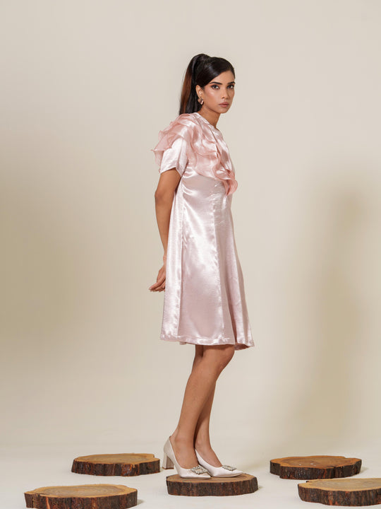 Ruby- One Side Ruffled Dress