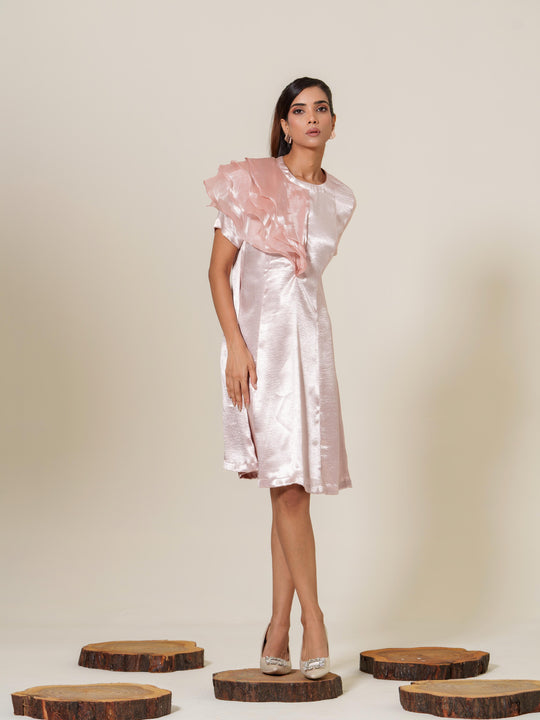 Ruby- One Side Ruffled Dress